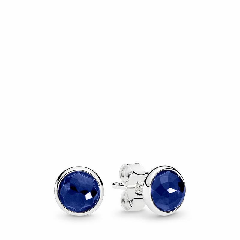 Pandora September Droplets Stud Earrings NZ, Sterling Silver (217053-IQR)